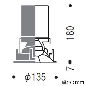 コイズミ照明 LEDウォールウォッシャーダウンライト 防雨型 2000・2500lmクラス HID35〜70W・FHT42W〜42W×2相当 埋込穴φ125mm 配光角45° 白色 電源別売 LEDウォールウォッシャーダウンライト 防雨型 2000・2500lmクラス HID35〜70W・FHT42W〜42W×2相当 埋込穴φ125mm 配光角45° 白色 電源別売 XU302521WW 画像2