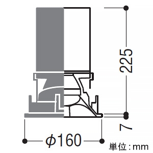 コイズミ照明 LEDウォールウォッシャーダウンライト 防雨型 3000・3500・4500lmクラス HID70〜100W・FHT42W×2〜42W×3相当 埋込穴φ150mm 配光角50° 電球色 電源別売 LEDウォールウォッシャーダウンライト 防雨型 3000・3500・4500lmクラス HID70〜100W・FHT42W×2〜42W×3相当 埋込穴φ150mm 配光角50° 電球色 電源別売 XU301520WL 画像2