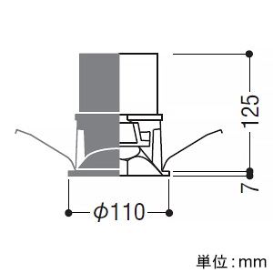 コイズミ照明 LEDウォールウォッシャーダウンライト 防雨型 400・600・1000lmクラス JR12V50W〜JDR65W相当 埋込穴φ100mm 配光角45° 調光調色 電球色〜昼白色 白 電源別売 LEDウォールウォッシャーダウンライト 防雨型 400・600・1000lmクラス JR12V50W〜JDR65W相当 埋込穴φ100mm 配光角45° 調光調色 電球色〜昼白色 白 電源別売 XU303522WX 画像2