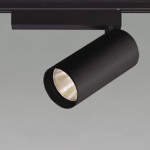 コイズミ照明 LEDシリンダースポットライト プラグタイプ 2000lmクラス HID35W相当 非調光 配光角17° 電球色(2700K) 黒 XS703805BA