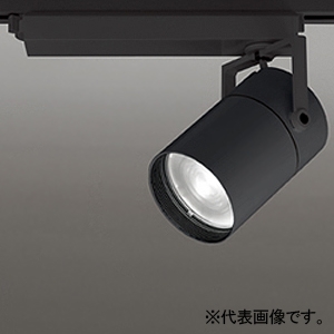 オーデリック LEDスポットライト プラグタイプ レンズタイプ C4000 CDM-T150Wクラス LED一体型 温白色 Bluetooth&reg;調光 ナロー配光 電源装置付属 レール取付専用 マットブラック XS511134BC