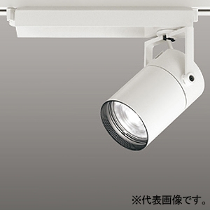 オーデリック LEDスポットライト プラグタイプ 高彩色タイプ レンズタイプ C3000 CDM-T70Wクラス LED一体型 白色 非調光タイプ ナロー配光 電源装置付属 レール取付専用 オフホワイト XS511101H