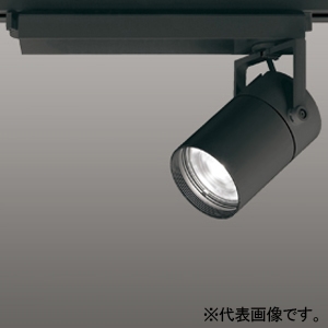 オーデリック LEDスポットライト プラグタイプ 高彩色タイプ レンズタイプ C3000 CDM-T70Wクラス LED一体型 温白色 Bluetooth&reg;調光 ナロー配光 電源装置付属 レール取付専用 マットブラック XS511104HBC
