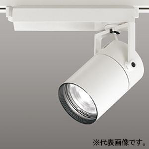 オーデリック LEDスポットライト プラグタイプ レンズタイプ C2000 CDM-T35Wクラス LED一体型 温白色 非調光タイプ スプレッド配光 電源装置付属 レール取付専用 オフホワイト XS512135