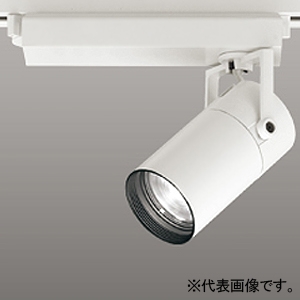 オーデリック LEDスポットライト プラグタイプ レンズタイプ C1500 CDM-T35Wクラス LED一体型 白色 非調光タイプ ナロー配光 電源装置付属 レール取付専用 オフホワイト XS513101