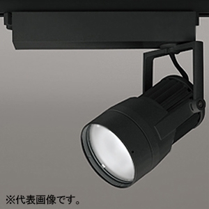 オーデリック LEDスポットライト プラグタイプ 反射板タイプ C4000 CDM-T150Wクラス LED一体型 温白色 非調光タイプ ナロー配光 電源装置付属 レール取付専用 マットブラック XS411104
