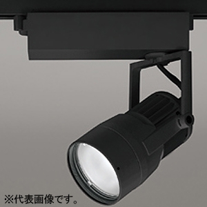オーデリック LEDスポットライト プラグタイプ 反射板タイプ C1950 CDM-T35Wクラス LED一体型 白色 非調光タイプ ナロー配光 電源装置付属 レール取付専用 マットブラック XS412102