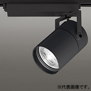 オーデリック LEDスポットライト プラグタイプ レンズタイプ C1500 CDM-T70Wクラス LED一体型 温白色 Bluetooth&reg;調光 スーパーナロー配光 電源装置付属 レール取付専用 マットブラック XS513184BC