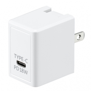 ヤザワ PD対応USBアダプター1ポート18W ホワイト VFPD18WH