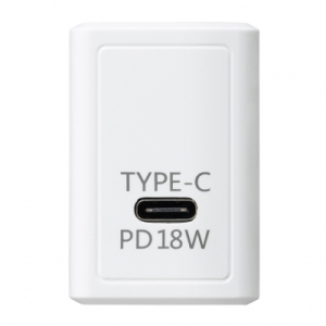 ヤザワ PD対応USBアダプター1ポート18W ホワイト PD対応USBアダプター1ポート18W ホワイト VFPD18WH 画像2