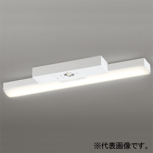 オーデリック 非常用照明器具 ≪LED-LINE≫ LEDベースライト 階段通路誘導灯兼用型 R15 クラス2 直付型 20形 トラフ型 800lmタイプ FL20W×1灯相当 LEDユニット型 電球色 非調光タイプ XR506007R1E