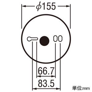 オーデリック 【生産完了品】LED非常用照明器具 直付型 低天井・小空間(〜3m)用 ハロゲン9W相当 LED一体型 昼白色 埋込穴φ100 ブラック LED非常用照明器具 直付型 低天井・小空間(〜3m)用 ハロゲン9W相当 LED一体型 昼白色 埋込穴φ100 ブラック OR036309K 画像3