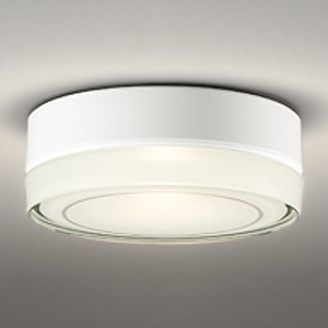 オーデリック LED非常用照明器具・誘導灯器具 直付型 防雨型 壁面・天井面取付兼用 FCL20W相当 LED一体型 電球色 ねじ込式 オフホワイト OR037035