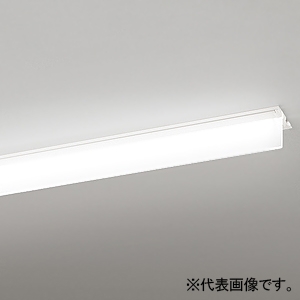 オーデリック LEDベースライト ≪LED-SLIM≫ 連結中間部用 導光パネルタイプ Cチャンネル回避型 3200lmタイプ LED一体型 白色 非調光タイプ OD301210C