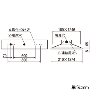 オーデリック LEDベースライト ≪LED-LINE≫ R15 クラス2 埋込型 40形 下面開放型(幅190mm) 6900lmタイプ Hf32W高出力×2灯相当 LEDユニット型 温白色 非調光タイプ LEDベースライト ≪LED-LINE≫ R15 クラス2 埋込型 40形 下面開放型(幅190mm) 6900lmタイプ Hf32W高出力×2灯相当 LEDユニット型 温白色 非調光タイプ XD504014R6D 画像2