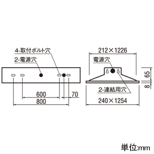 オーデリック LEDベースライト ≪LED-LINE≫ R15 クラス2 埋込型 40形 下面開放型(幅220mm) 5200lmタイプ Hf32W定格出力×2灯相当 LEDユニット型 温白色 非調光タイプ LEDベースライト ≪LED-LINE≫ R15 クラス2 埋込型 40形 下面開放型(幅220mm) 5200lmタイプ Hf32W定格出力×2灯相当 LEDユニット型 温白色 非調光タイプ XD504002R4D 画像2