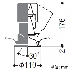 コイズミ照明 LEDユニバーサルダウンライト 深型 1500・2000lmクラス HID35W相当 埋込穴φ100mm 配光角15° 電球色(2700K) シルバーコーン・黒色枠 電源別売 LEDユニバーサルダウンライト 深型 1500・2000lmクラス HID35W相当 埋込穴φ100mm 配光角15° 電球色(2700K) シルバーコーン・黒色枠 電源別売 XD004025BA 画像2