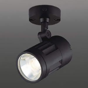 コイズミ照明 LEDエクステリアスポットライト 防雨型 フランジタイプ 3000lmクラス HID70W相当 非調光 配光角30° 白色 黒 XU52083