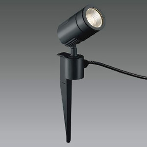 コイズミ照明 LEDエクステリアスポットライト 防雨型 スパイクタイプ 1000lmクラス JR12V50W相当 非調光 配光角15° 電球色 黒 XU49882L