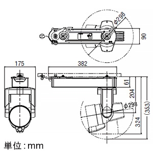 コイズミ照明 【生産完了品】【受注生産品】LEDワイヤレスムービングスポットライト 追尾式 3000lmクラス HID70W相当 調光調色 配光角14〜40° 電球色〜昼光色 白 【受注生産品】LEDワイヤレスムービングスポットライト 追尾式 3000lmクラス HID70W相当 調光調色 配光角14〜40° 電球色〜昼光色 白 WS51158 画像2