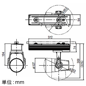 コイズミ照明 【生産完了品】【受注生産品】LEDワイヤレスムービングスポットライト 2500lmクラス HID50W相当 調光調色 配光角13〜35° 電球色〜昼光色 白 【受注生産品】LEDワイヤレスムービングスポットライト 2500lmクラス HID50W相当 調光調色 配光角13〜35° 電球色〜昼光色 白 WS50171L 画像2