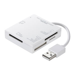 サンワサプライ USB2.0 カードリーダー コンパクトタイプ 5スロット搭載 ホワイト USB2.0 カードリーダー コンパクトタイプ 5スロット搭載 ホワイト ADR-ML15WN