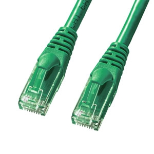 サンワサプライ カテゴリ6Aより線LANケーブル 超高速 10ギガビットイーサネット対応 グリーン 1m KB-T6AY-01G