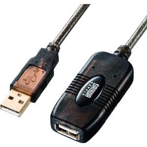 サンワサプライ 最大30m延長対応 ハイパワータイプ USBアクティブリピーターケーブル 最大30m延長対応 ハイパワータイプ USBアクティブリピーターケーブル KB-USB-R230