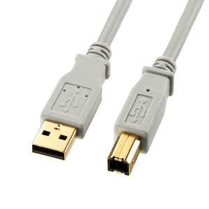 サンワサプライ 2重シールド ツイストペア USB2.0ケーブル 0.3m KU20-03HK2