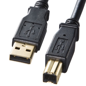 サンワサプライ 【生産完了品】USB2.0規格対応 2重シールド ツイストペア USBケーブル 1.5m・ブラック KU20-15BKHK