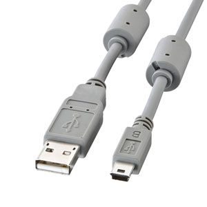 サンワサプライ ミニUSB コネクタ対応 ミニタイプ USBケーブル 1m ミニUSB コネクタ対応 ミニタイプ USBケーブル 1m KU-AMB510K