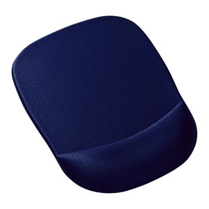 サンワサプライ マウスパッド 低反発ウレタンリストレスト付 大型タイプ ブルー マウスパッド 低反発ウレタンリストレスト付 大型タイプ ブルー MPD-MU1NBL2