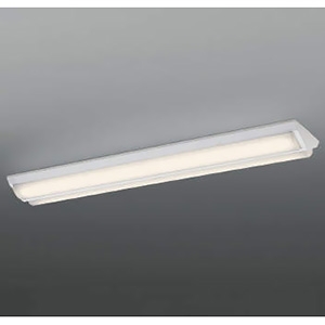 コイズミ照明 LEDベースライト 40形 直付型 逆富士・2灯用 W230 13800lmクラス 非調光 温白色 AH92027L+AE49419L*2