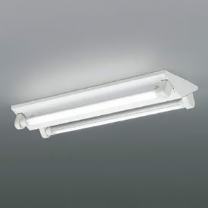 コイズミ照明 直管形LEDランプ搭載ベースライト 直付型 逆富士・2灯用 非調光 電球色 XH90113L+XE41279L*2