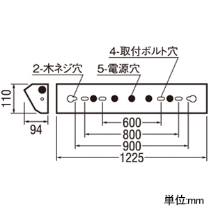 オーデリック LEDベースライト ≪LED-LINE≫ R15 クラス2 直付型 40形 ウォールウォッシャー型 4000lmタイプ FLR40W×2灯相当 LEDユニット型 温白色 非調光タイプ LEDベースライト ≪LED-LINE≫ R15 クラス2 直付型 40形 ウォールウォッシャー型 4000lmタイプ FLR40W×2灯相当 LEDユニット型 温白色 非調光タイプ XL501042R2D 画像2