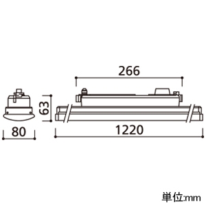 オーデリック LEDベースライト ≪LED-LINE≫ R15 クラス2 レール取付型 40形 5200lmタイプ Hf32W定格出力×2灯相当 LED一体型 昼白色 非調光タイプ オフホワイトプラグ LEDベースライト ≪LED-LINE≫ R15 クラス2 レール取付型 40形 5200lmタイプ Hf32W定格出力×2灯相当 LED一体型 昼白色 非調光タイプ オフホワイトプラグ XL451004RB 画像2