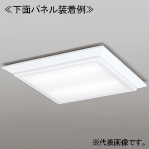 LED角型ベースライト ≪LED-SQUARE≫ 直付・埋込兼用型 Cチャンネル回避型 省電力タイプ ルーバー無 FHP32W×3灯相当  LEDユニット型 白色 LC調光(PWM) XL501017P1C