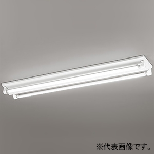 オーデリック LEDベースライト ≪LED-TUBE≫ R15 クラス2 直付型 40形 逆富士型 2灯用 幅広タイプ 3400lmタイプ Hf32W高出力×2灯相当 LEDランプ型 片側給電・片側配線タイプ 昼白色 非調光タイプ XL551644R2