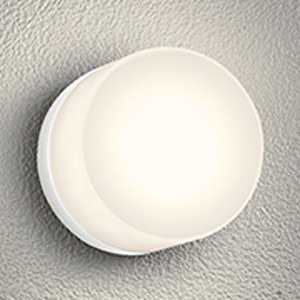 オーデリック 業務用LEDバスルームライト 防雨・防湿型 高演色LED 白熱灯器具60W相当 LED電球フラット形 口金GX53-1 電球色 ねじ込式 非調光タイプ オフホワイト OG264001LR