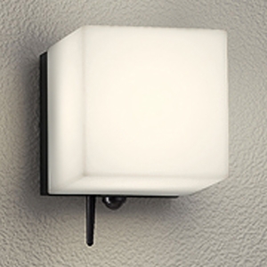 オーデリック LEDポーチライト 防雨型 高演色LED 白熱灯器具60W相当 人感センサーモード切替型 LED一体型 電球色 Bluetooth&reg;通信対応 壁面取付専用 黒色 OG254826BR