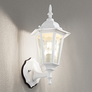 オーデリック LEDポーチライト 防雨型 白熱灯器具40W相当 LED電球フィラメント形 口金E26 電球色 化粧ネジ式 壁面取付専用 白色 OG041689LC1