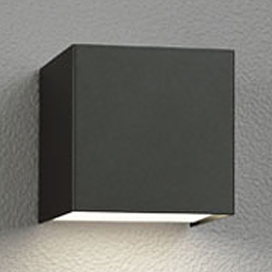 オーデリック LEDポーチライト 防雨型 高演色LED 下面配光タイプ LED一体型 電球色 壁面取付専用 黒色 OG254383R