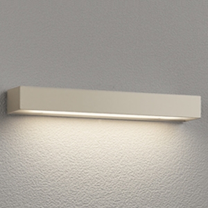 オーデリック LED表札灯 防雨型 高演色LED 下面配光タイプ LED一体型 電球色 壁面取付専用 マットウォームシルバー OG254876R