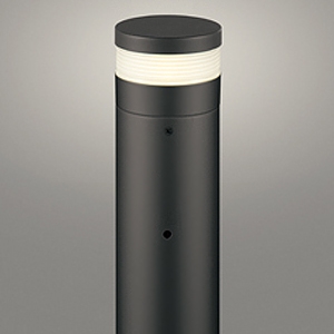 オーデリック LEDガーデンポールライト 防雨型 高演色LED 配光制御タイプ 地上高350mm 白熱灯器具60W相当 LED電球フラット形 口金GX53-1 電球色 ねじ込式 コード付属なし 黒色 OG254957LR