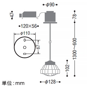 コイズミ照明 【生産完了品】LED一体型ペンダントライト 《MICROSRETRO》 埋込タイプ 白熱球40W相当 調光 電球色 透明ガラス LED一体型ペンダントライト 《MICROSRETRO》 埋込タイプ 白熱球40W相当 調光 電球色 透明ガラス AP51155 画像2