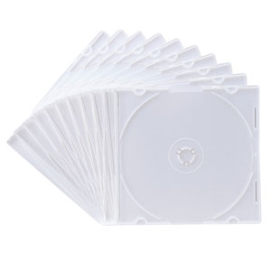 サンワサプライ Blu-ray・DVD・CDケース(スリムタイプ・10枚セット・ホワイト) Blu-ray・DVD・CDケース(スリムタイプ・10枚セット・ホワイト) FCD-PU10MWN