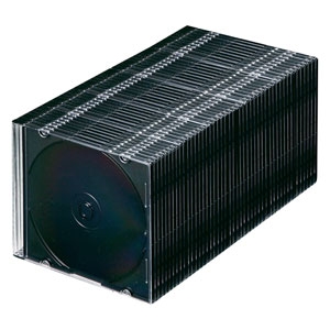 サンワサプライ Blu-ray・DVD・CDケース(スリムタイプ・50枚セット・ブラック) Blu-ray・DVD・CDケース(スリムタイプ・50枚セット・ブラック) FCD-PU50MBKN2