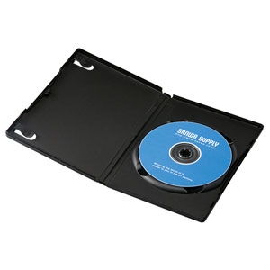 サンワサプライ DVDトールケース(1枚収納・10枚セット・ブラック) DVDトールケース(1枚収納・10枚セット・ブラック) DVD-TN1-10BKN