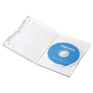 サンワサプライ DVDトールケース(1枚収納・10枚セット・ホワイト) DVDトールケース(1枚収納・10枚セット・ホワイト) DVD-TN1-10WN
