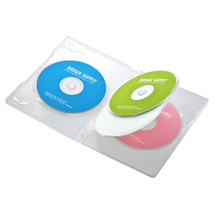 サンワサプライ DVDトールケース(4枚収納・10枚セット・クリア) DVDトールケース(4枚収納・10枚セット・クリア) DVD-TN4-10CL